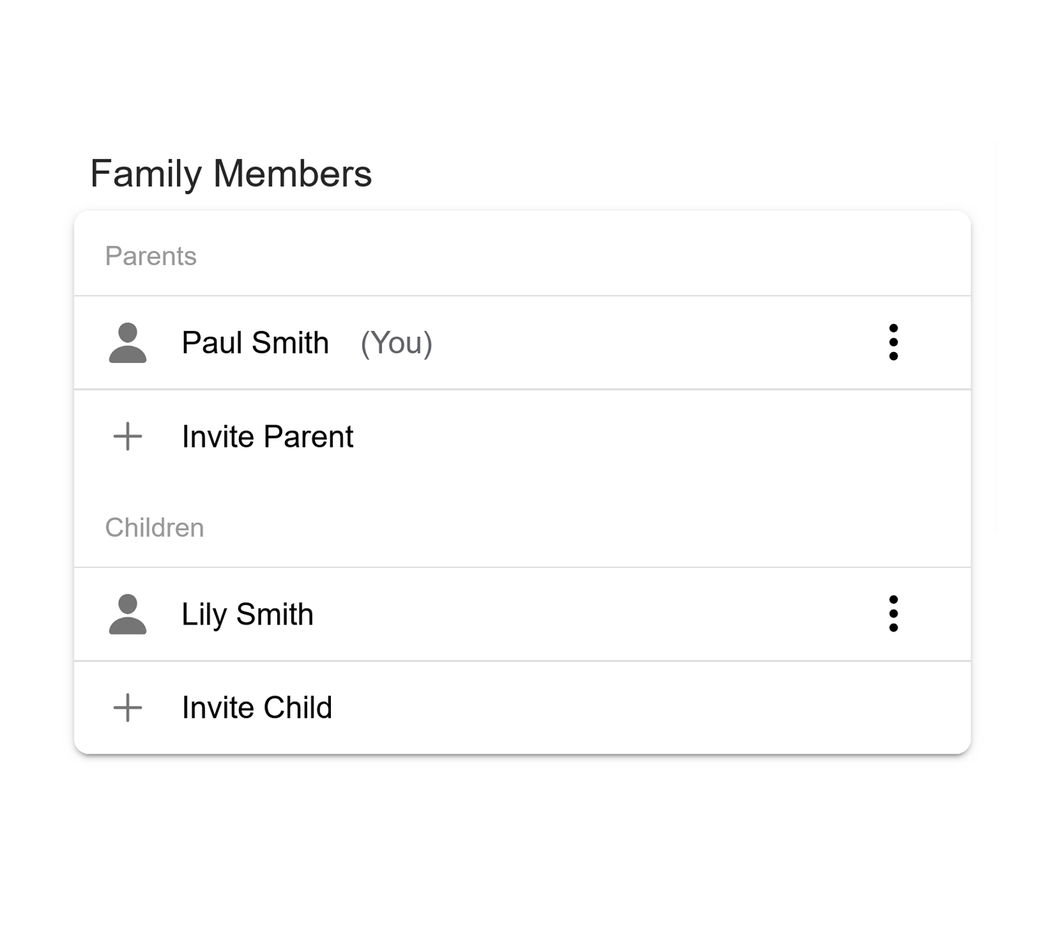 Family Members screenshot