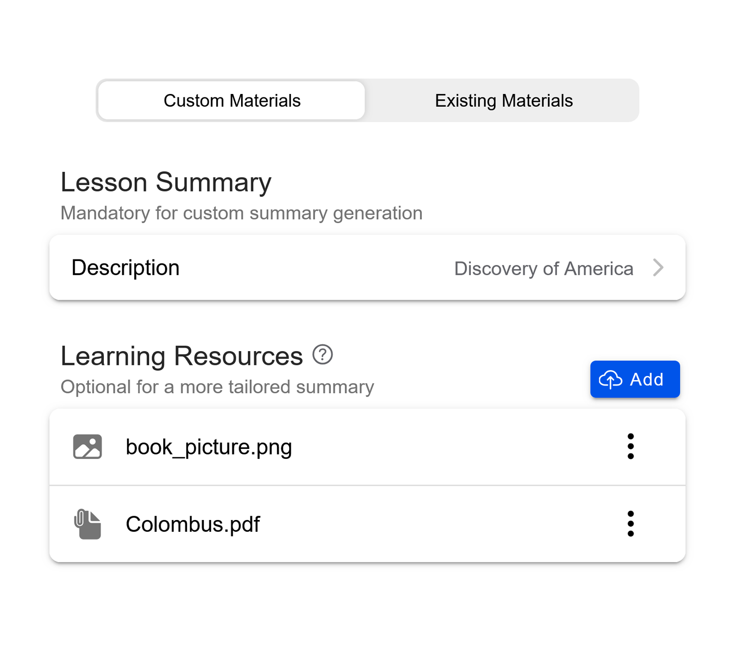 Save My Day summary from custom materials screenshot