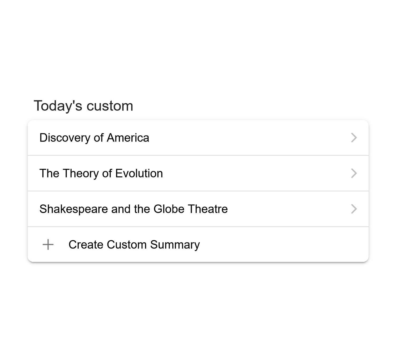 Today's custom Save My Day summaries screenshot